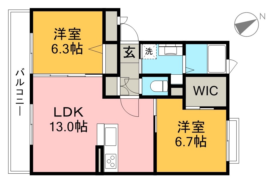 シャーメゾン　スマイル 間取り図