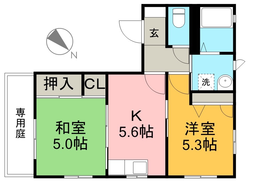 シャーメゾン伊野 103号室 間取り