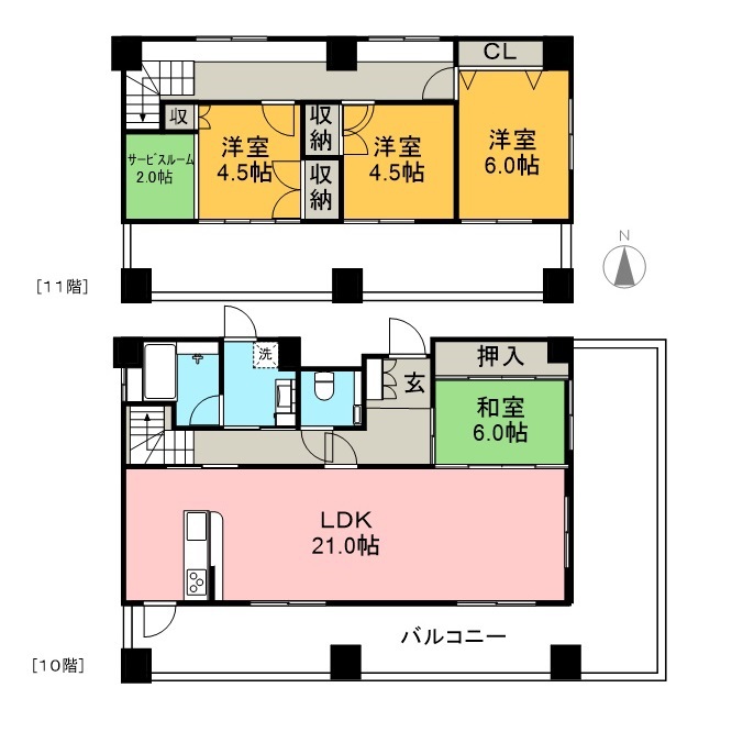 カーサＭ１ 間取り図