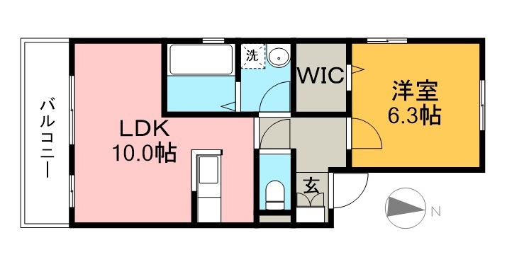 サニーコートＡ棟 間取り図