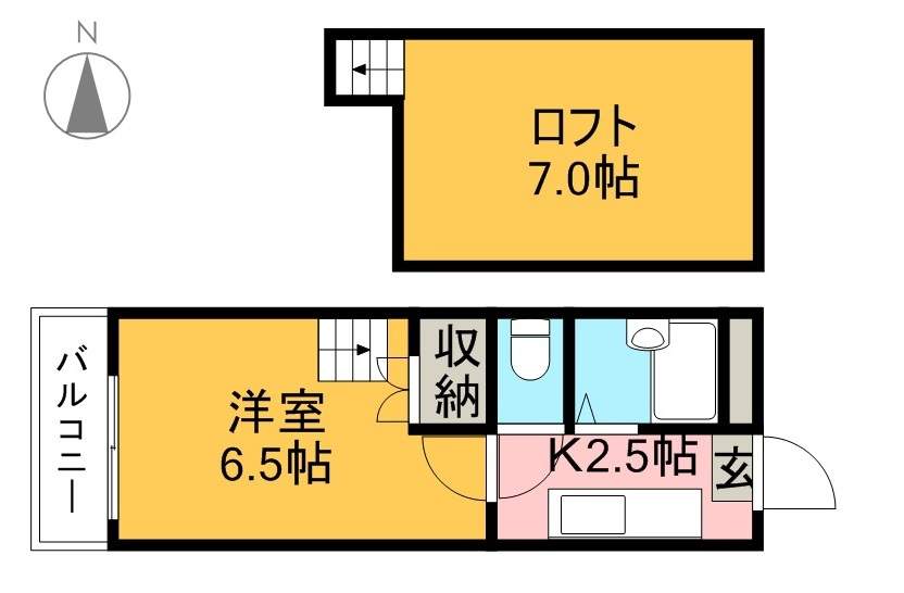 ハウス２０００ＫＵＷＡＮＡ 402号室 間取り