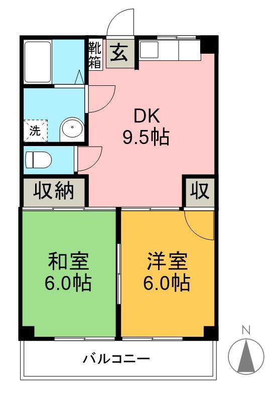 コスモ一宮Ⅱ 間取り図