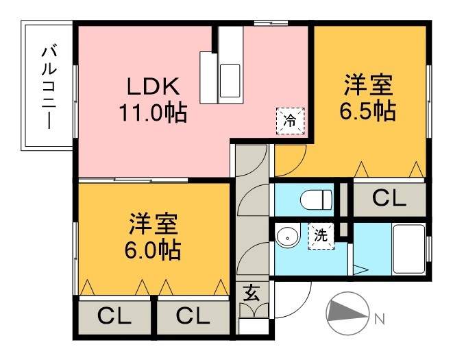 ジュパール　Ⅲ棟 間取り図