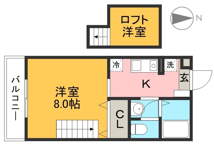 ハッピーライフⅡ 間取り図