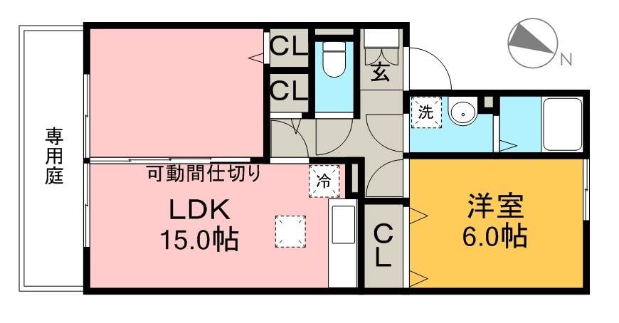 シャトーあゆみ 間取り図