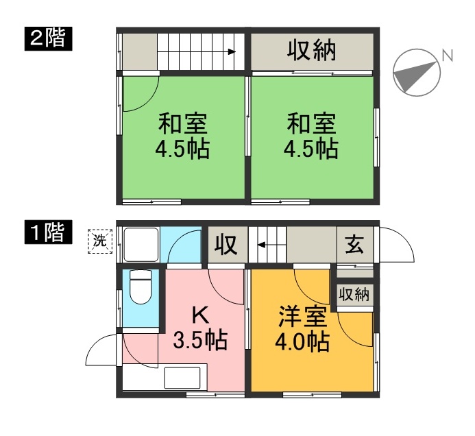 沢村アパート 間取り図