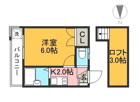 アムール新本町 間取り図