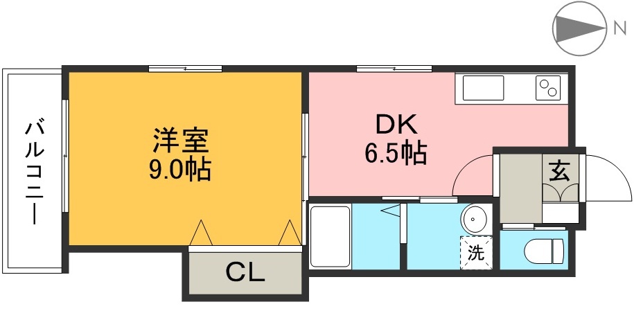 マンション光 402号室 間取り