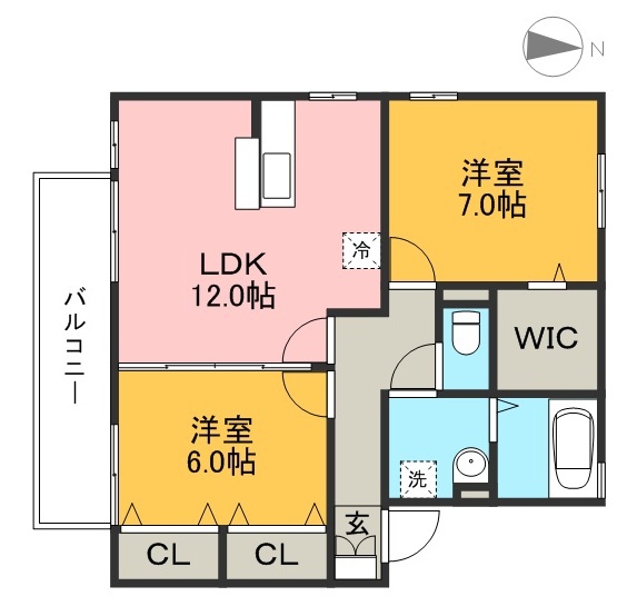 グランフェリオ　Ｂ棟 間取り図