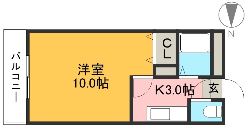 竹之内マンションⅠ 212号室 間取り