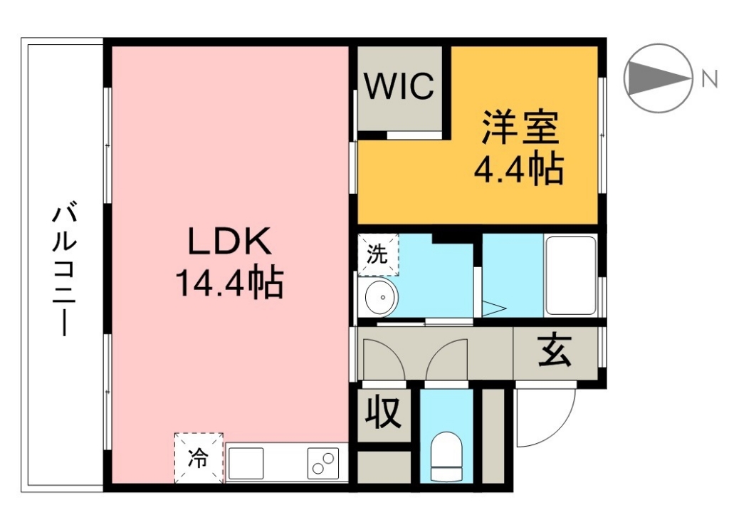 ｇａｒｄｅｎ　ＭＡＭＡ　ＡＰＡＲＴＭＥＮＴ　Ⅰ（南棟） 間取り図