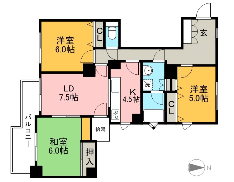 フォートヒル１０２ 間取り図