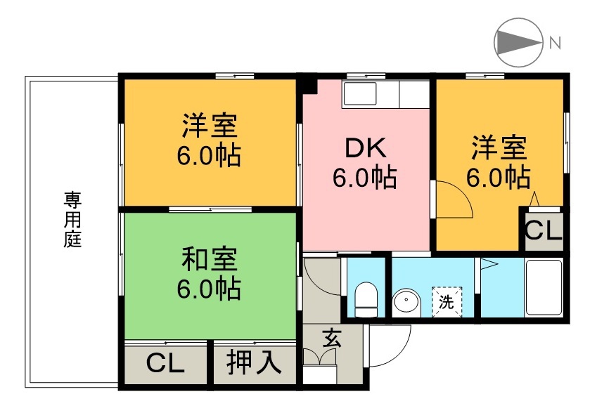 メゾン永幸　Ｂ棟 間取り図