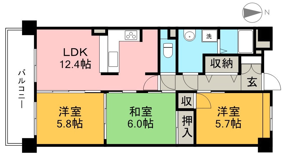 パールリバー 間取り図