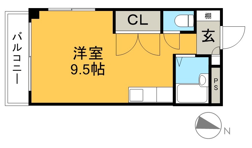 フェンネルハイツ 401号室 間取り