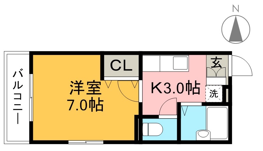 メゾン日の出町 間取り図