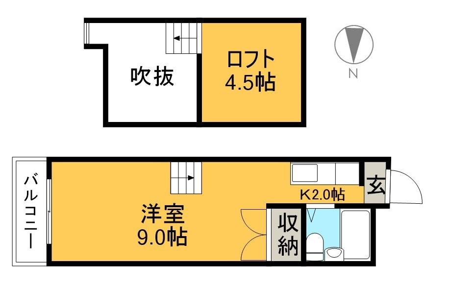 新堀ハイツ３ 間取り図