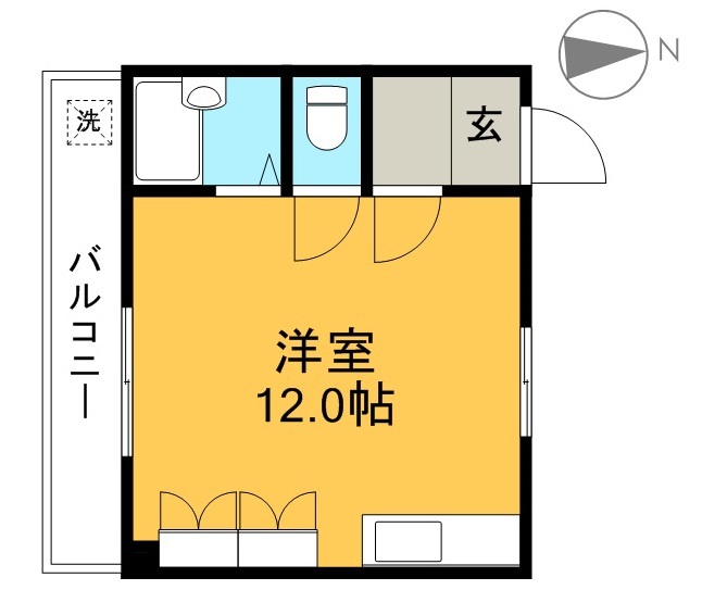 サンシティ船戸 301号室 間取り