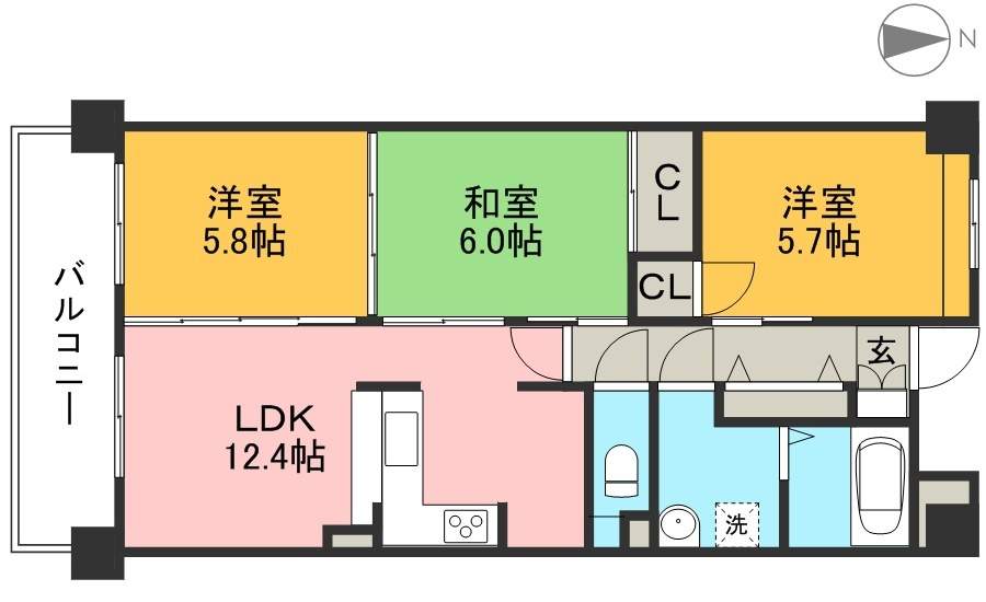 パールリバー 間取り図