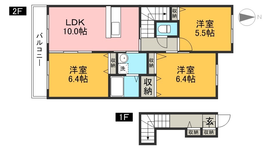 シャーメゾンＴ 202号室 間取り