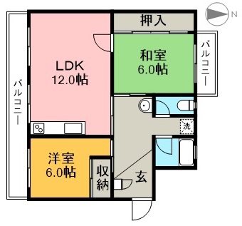 コーポ多喜 間取り図