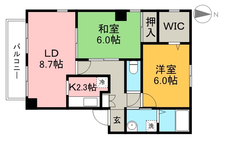 コリーヌ葛島 間取り図