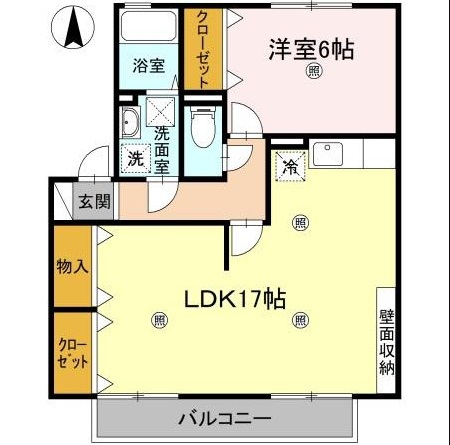 ビレッジ北久保　Ａ棟 間取り図