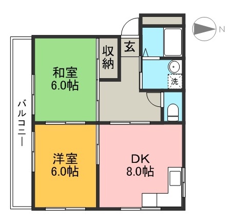 オルテンハウスⅢ 間取り図