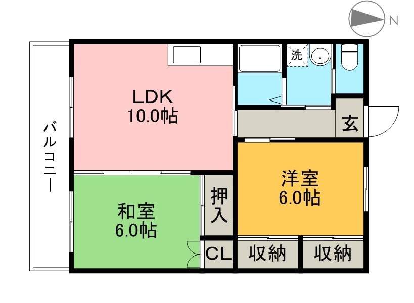 ハイツフジオ 間取り図