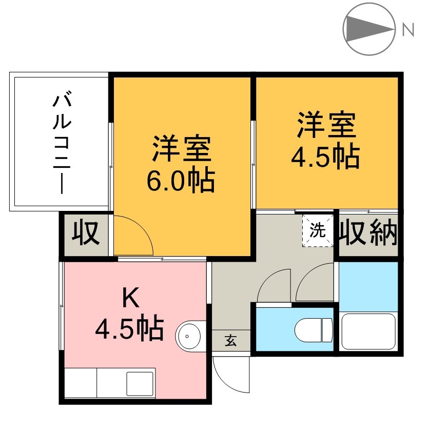 ジョージハウス 間取り図