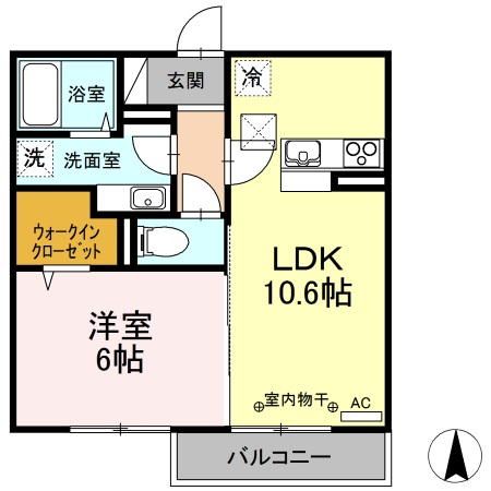 ラフィーネ　フジ 間取り図