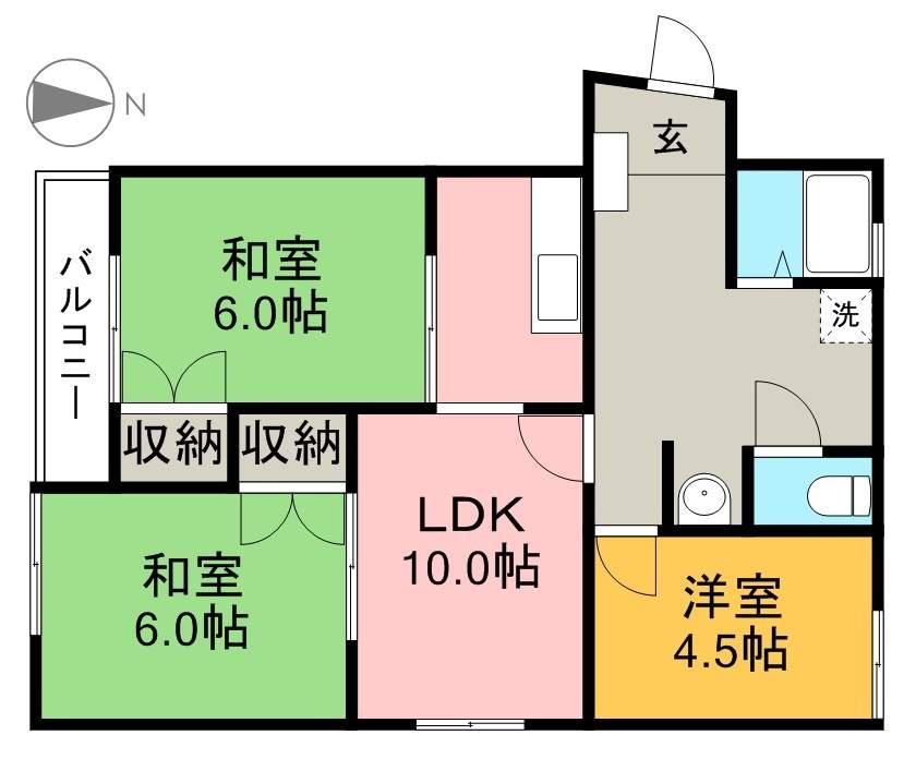 コーポＬ 間取り図