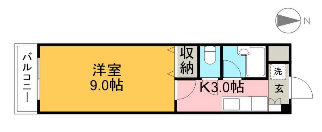ミントハウス２ 302号室 間取り
