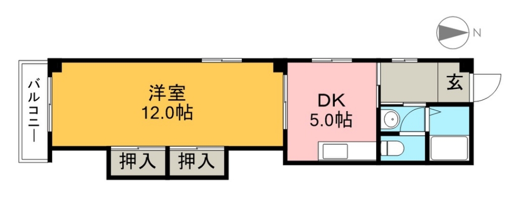 コーポ東久 間取り図