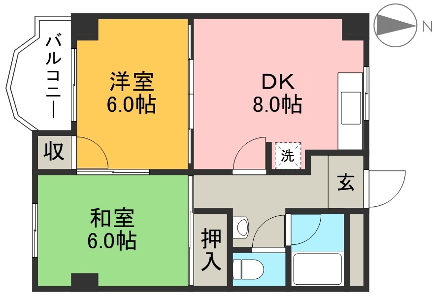 ルミネハイツ　Ｂ棟 間取り図