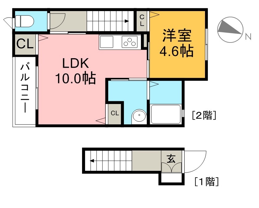 シャーメゾン　プリマヴェーラ 202号室 間取り