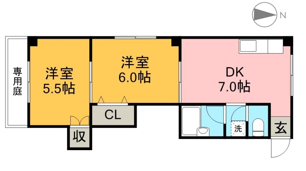 武田マンション（北本町） 間取り図