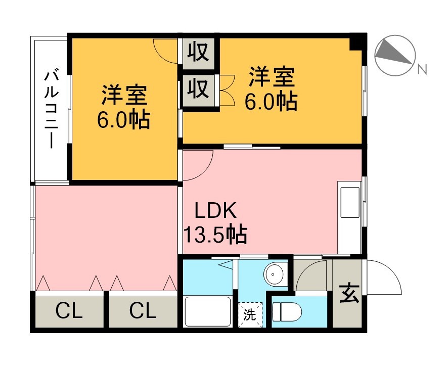 マンションベスタ 402号室 間取り