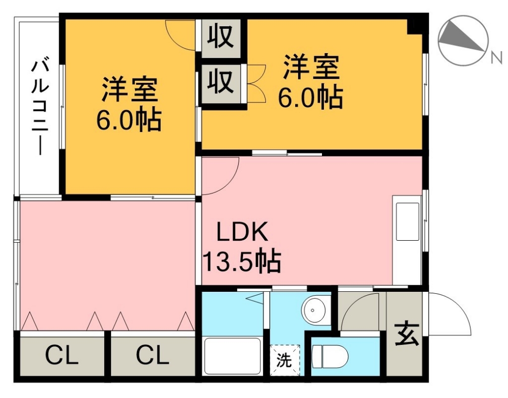 マンションベスタ 402号室 間取り