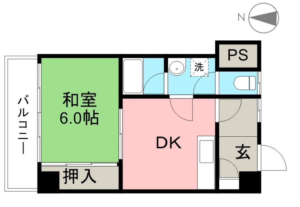 住友ハイツ 503号室 間取り