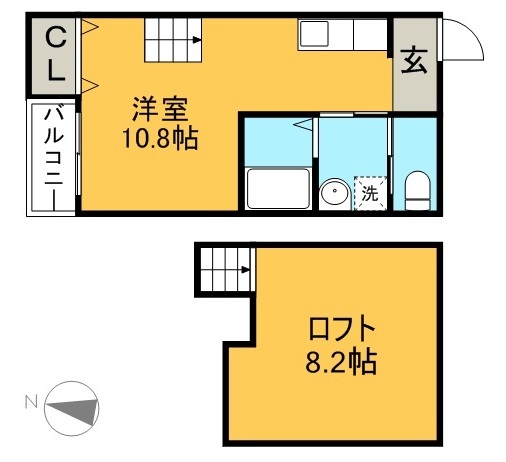 ｅｓｔⅡ 105号室 間取り