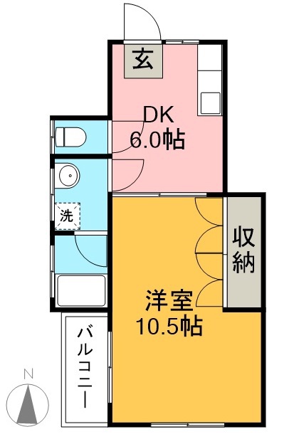 ロワジール 301号室 間取り