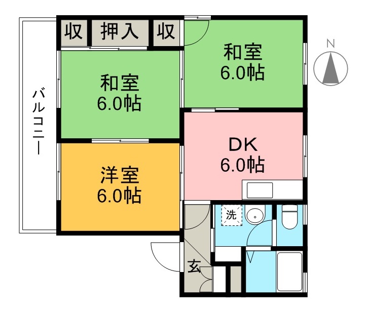 パークハウス　Ｂ棟 203号室 間取り