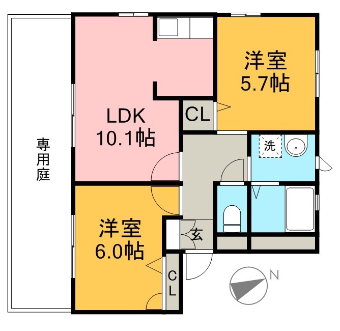 シャーメゾン・プラージュ　Ａ棟 間取り図