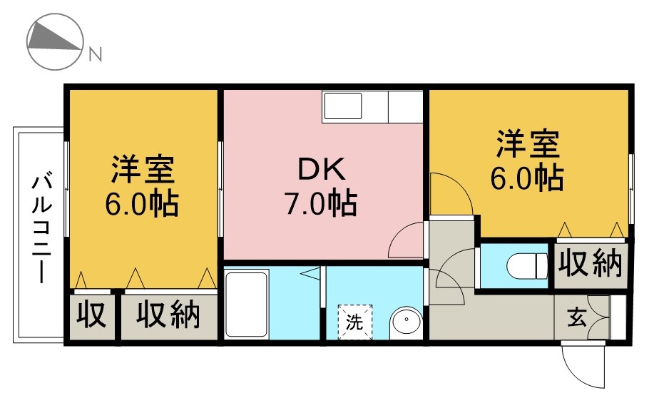 グレイス五台山 間取り図