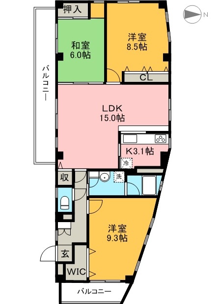 ミラドール 間取り図