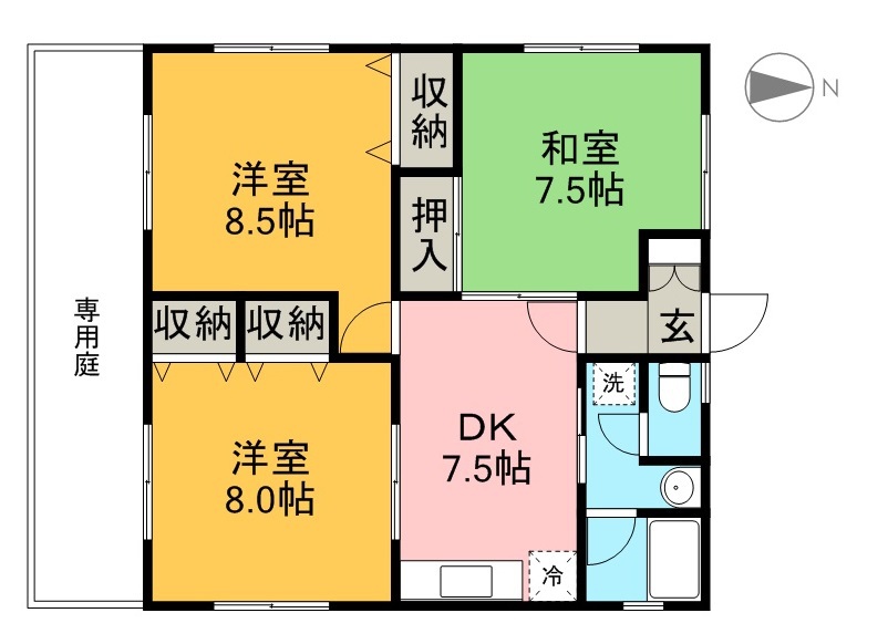 ＡＮＮＥＸ・Ｙ　Ｃ棟 101号室 間取り