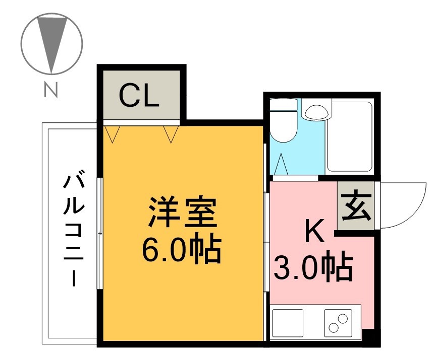 ＡＳマンション 201号室 間取り