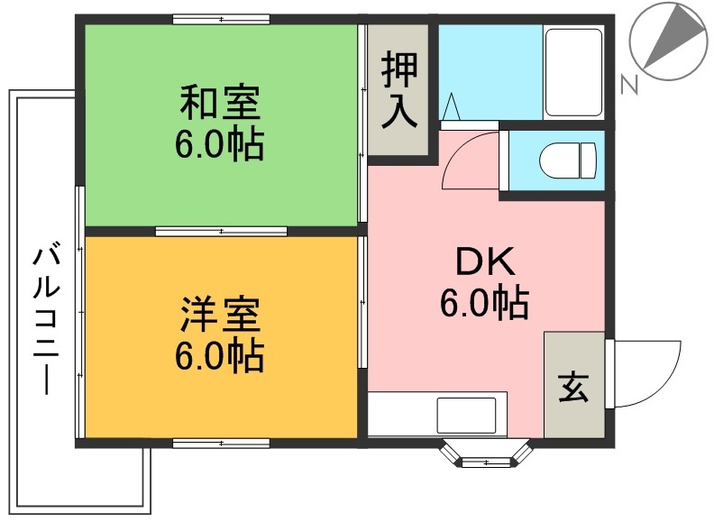 Ａコーポ 間取り図