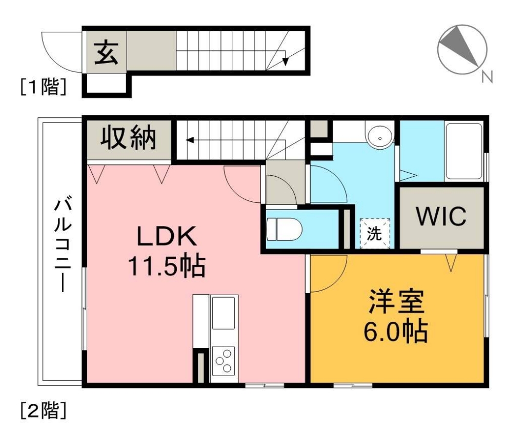 リバージュハイツⅢ 間取り図